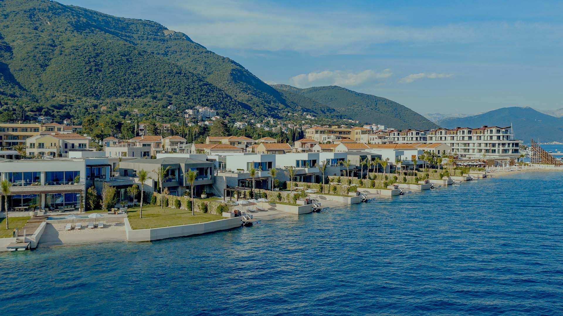 One&Only private homes overlooking Boka Bay at One&Only Portonovi, Montenegro.