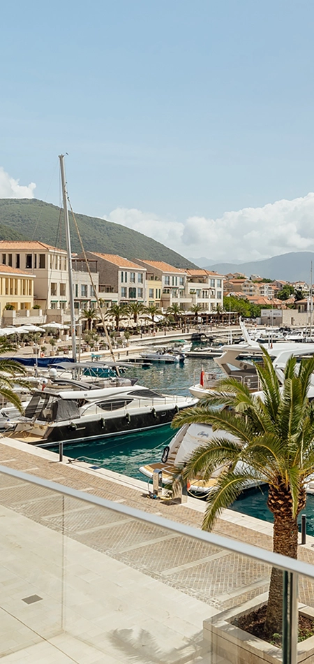 Perfect Marina Residences overlooking the beautiful Portonovi Marina and Boka Bay